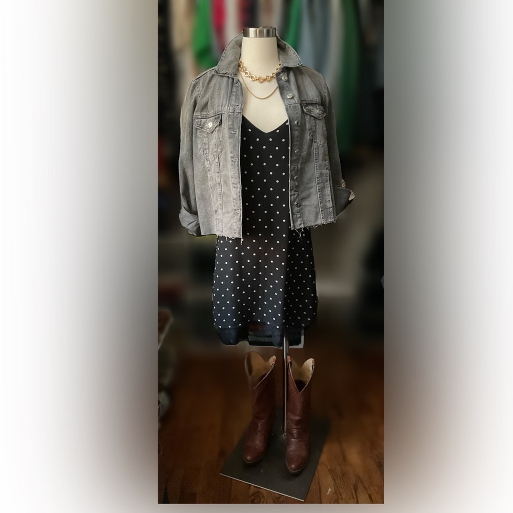 Polka Dot Midi / Slip Dress - Picture 5 of 5